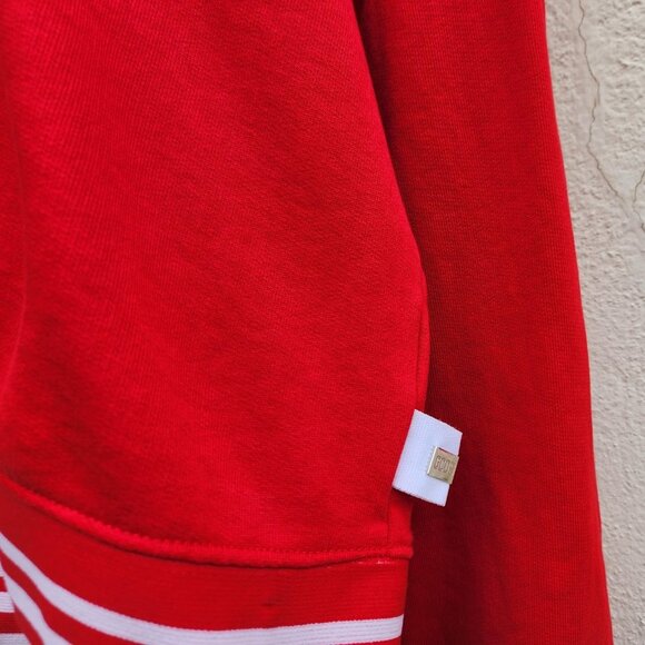 GCDS Red Cropped Spellout Hoodie - Picture 6 of 10